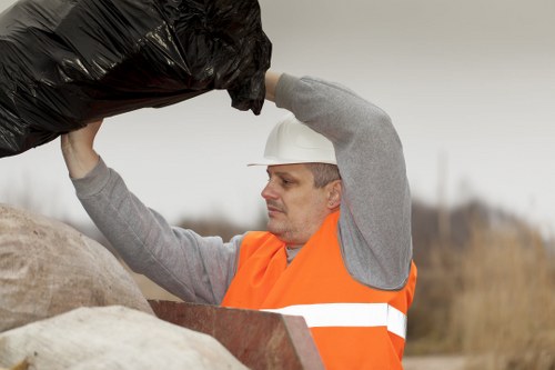 Professional waste disposal process in a Beckenham office